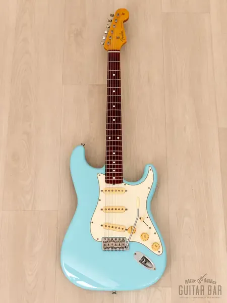 Электрогитара Fender Stratocaster 1962 Vintage Reissue ST62-US SSS Daphne Blue w/gigbag Japan 2008