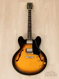 Электрогитара полуакустическая Tokai ES100R HH Sunburst Long w/case Japan 1981