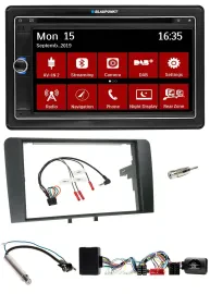 Blaupunkt 2DIN USB DAB Lenkrad Bluetooth TMC Navigation für Audi A3 Symphony Akt