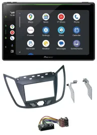 Pioneer 2DIN MP3 USB Bluetooth DAB Autoradio für Ford C-Max (ab 10) grau