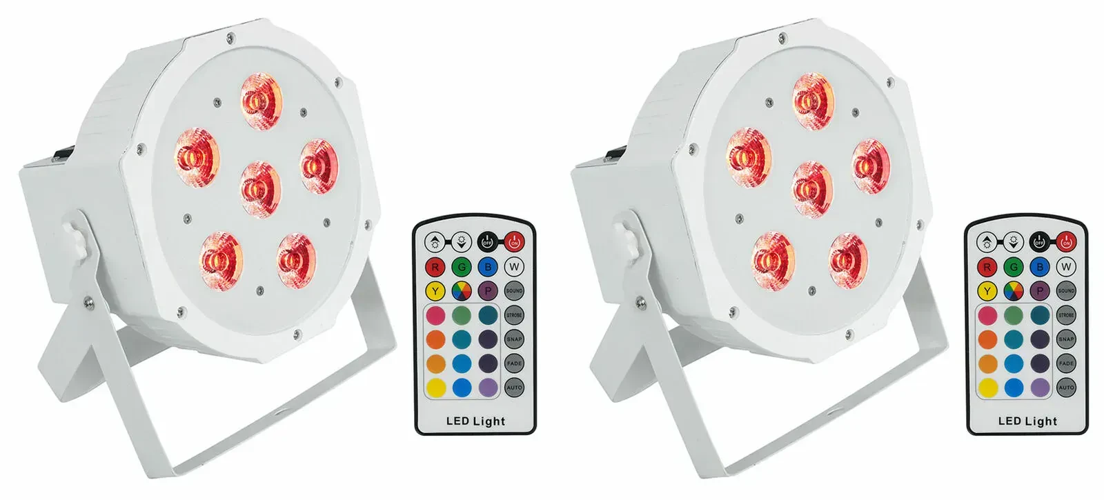 Светодиодный прибор Rockville BATTERY PAR 6RF White (пара)