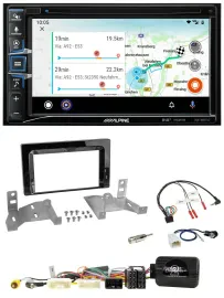 Автомагнитола для Toyota Aygo AB7 (с 2022) Alpine 2DIN, Bluetooth, DAB, USB, навигация, поддержка кнопок на руле