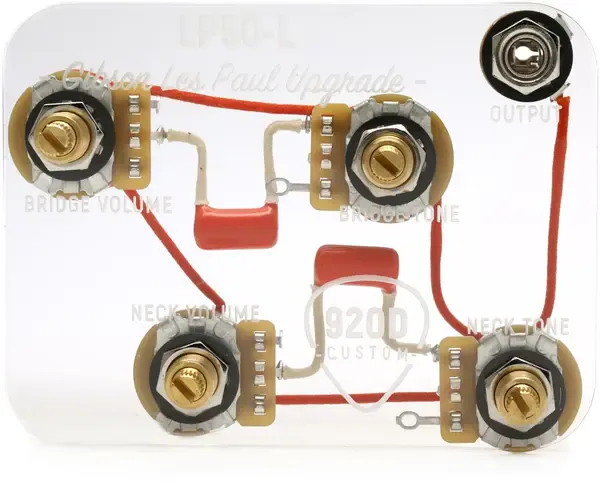 Комплект темброблока 920D Custom Les Paul Wiring Harness 4 Long Shaft Pots