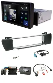 Автомагнитола Pioneer для BMW X3 E83 (2004–2010), DAB, Bluetooth, USB, поддержка кнопок на руле, монтаж по центру