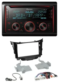 Pioneer 2DIN DAB MP3 Bluetooth USB CD Autoradio für Hyundai i30 ab 2012 AUX USB