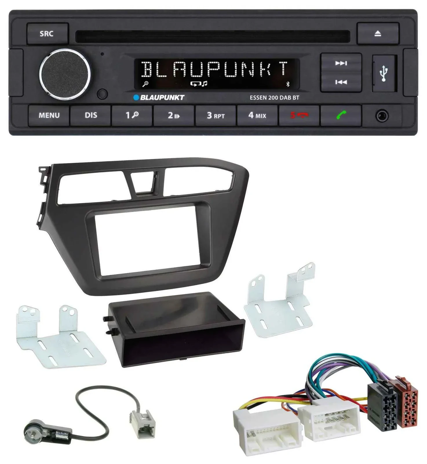 Blaupunkt USB MP3 Bluetooth DAB CD Autoradio für Hyundai i20 (2014-2020)