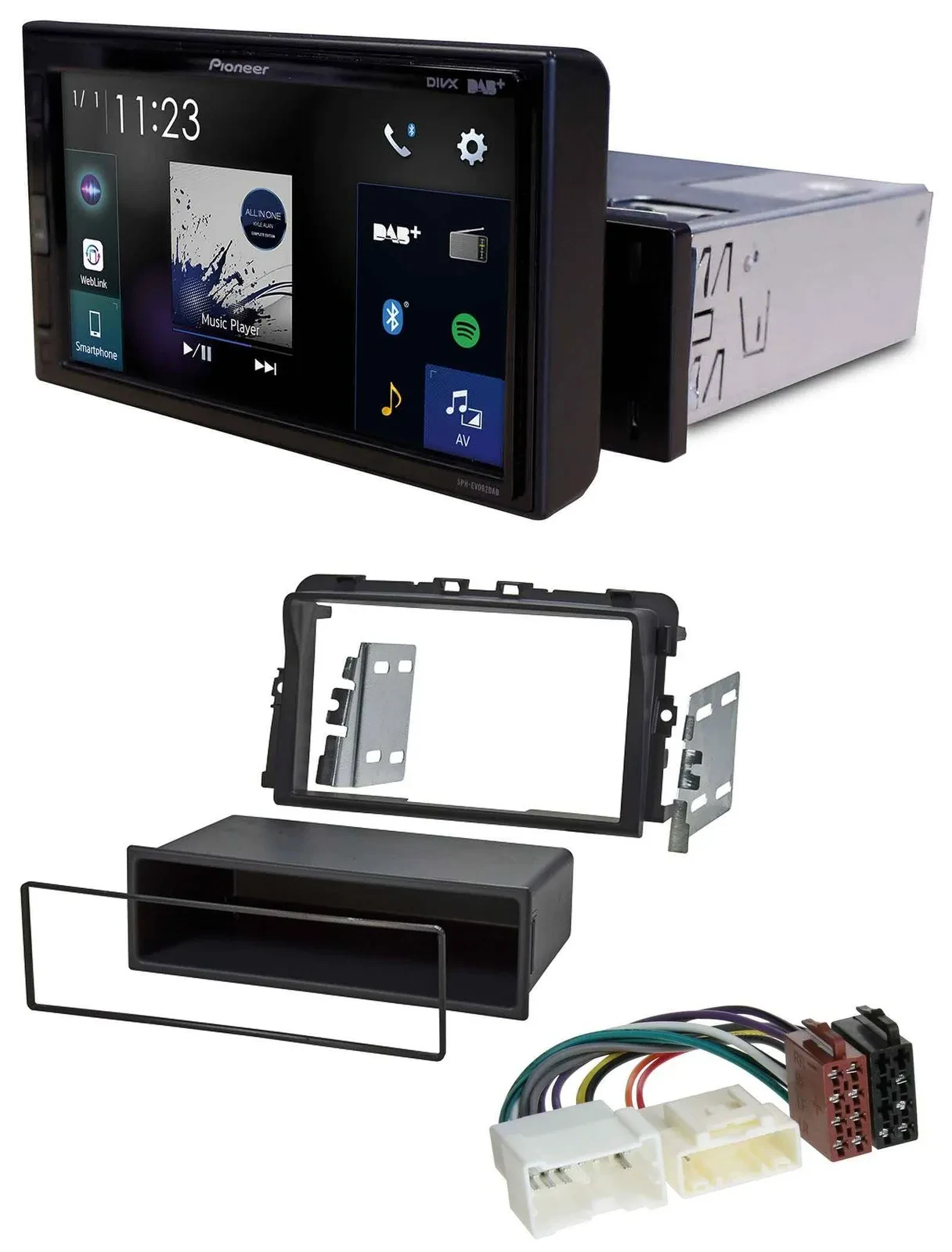 Автомагнитола для Opel Vivaro Pioneer DAB MP3 Bluetooth USB (2011–2015)