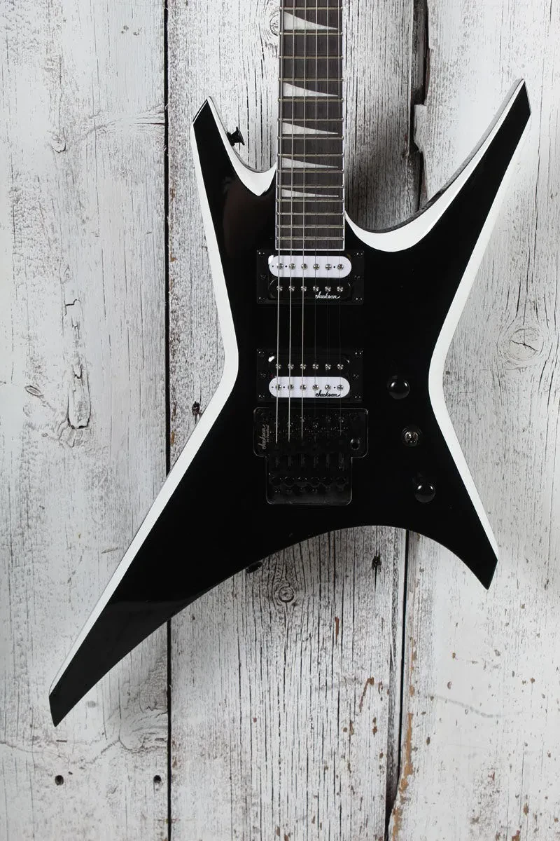 Jackson JS Series Warrior JS32 Solid Body Electric Guitar Black w White Bevels