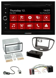 Blaupunkt MP3 DVD Bluetooth DAB 2DIN USB Autoradio für Hyundai i10 2008-13 dunke