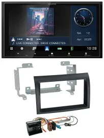 Kenwood Bluetooth 2DIN USB DAB MP3 Autoradio für Citroen Jumper Profi 06-11