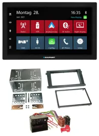 Blaupunkt MP3 Bluetooth DAB 2DIN USB Autoradio für Porsche Cayenne 2007-2010