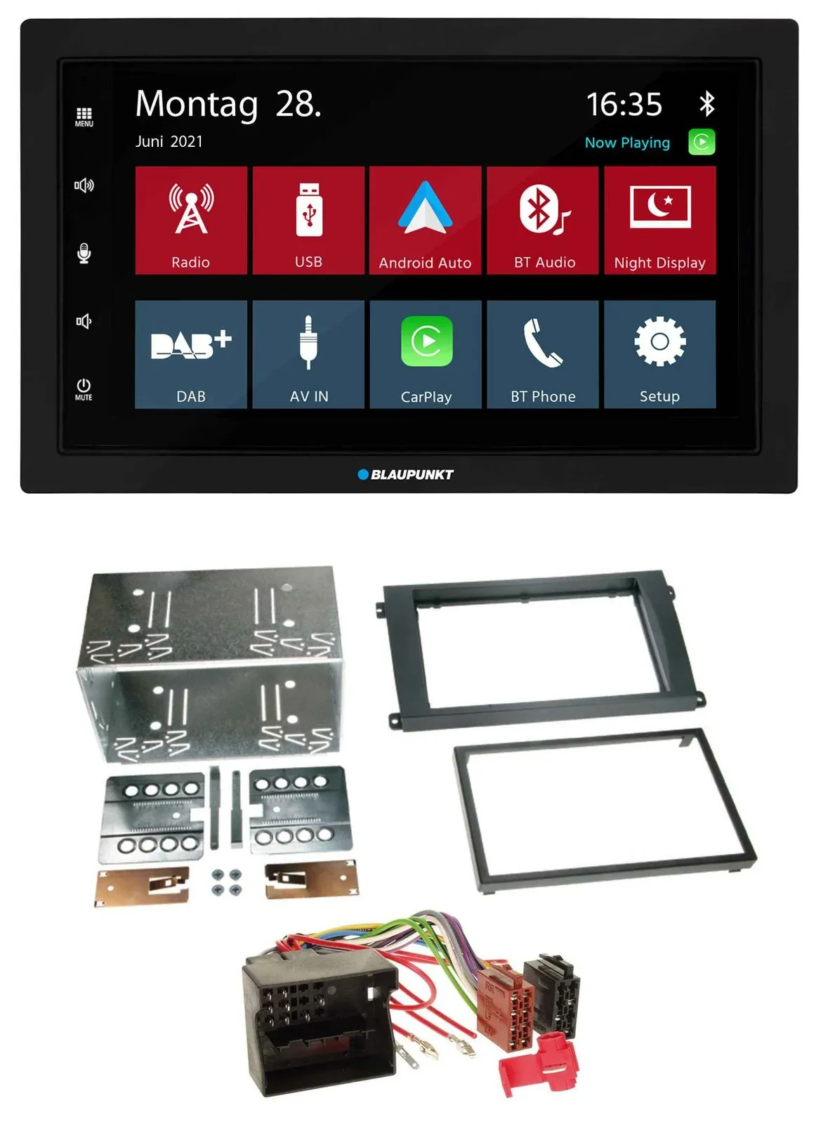 Blaupunkt MP3 Bluetooth DAB 2DIN USB Autoradio für Porsche Cayenne 2007-2010