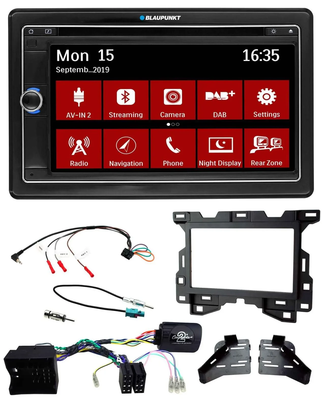 Blaupunkt 2DIN USB DAB Lenkrad Bluetooth TMC Navigation für Mercedes Sprinter W9