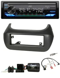 Автомагнитола JVC Bluetooth, DAB, USB, управление с руля, для Fiat Fiorino / Citroen Nemo / Peugeot Bipper