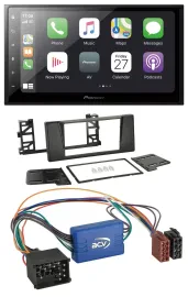 Pioneer MP3 Bluetooth DAB 2DIN USB Autoradio für BMW X5 E53 5er E39 Rundpin Akti