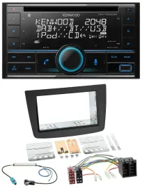 Kenwood CD 2DIN DAB USB MP3 Bluetooth Autoradio für Alfa Romeo Mito 08-14 955 IS