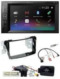 Pioneer DAB Lenkrad 2DIN Bluetooth USB Autoradio für Hyundai i40 ab 16 VF Klavie