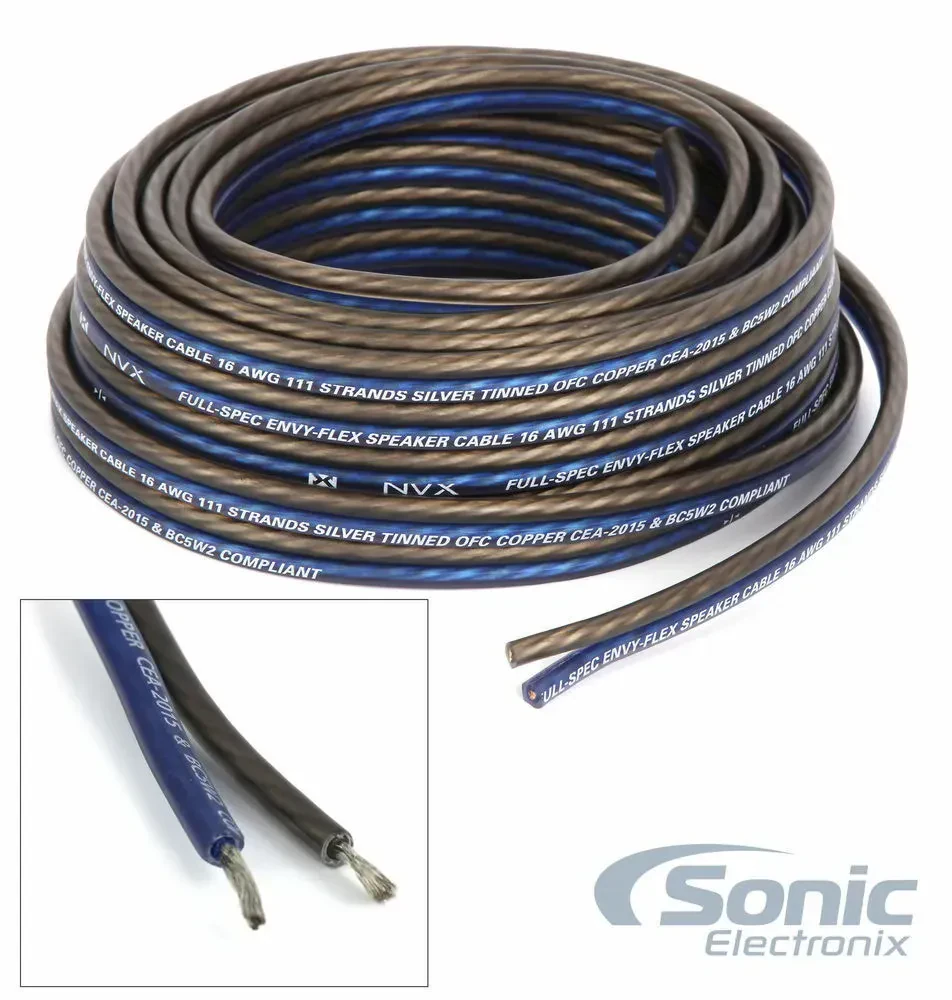 Кабель акустический NVX XWS1625 25 ft, 16 AWG, OFC EnvyFlex