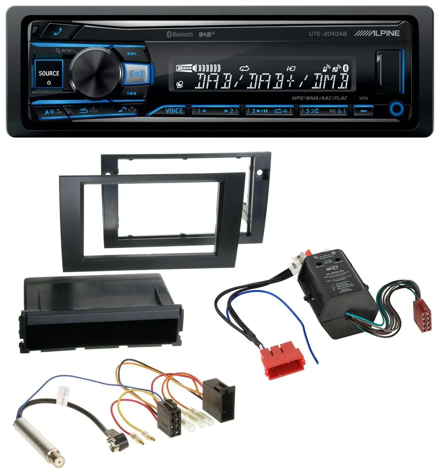 Alpine USB Bluetooth DAB MP3 Autoradio für Audi A4 B6 B7 00-08 Symphony Bose Akt