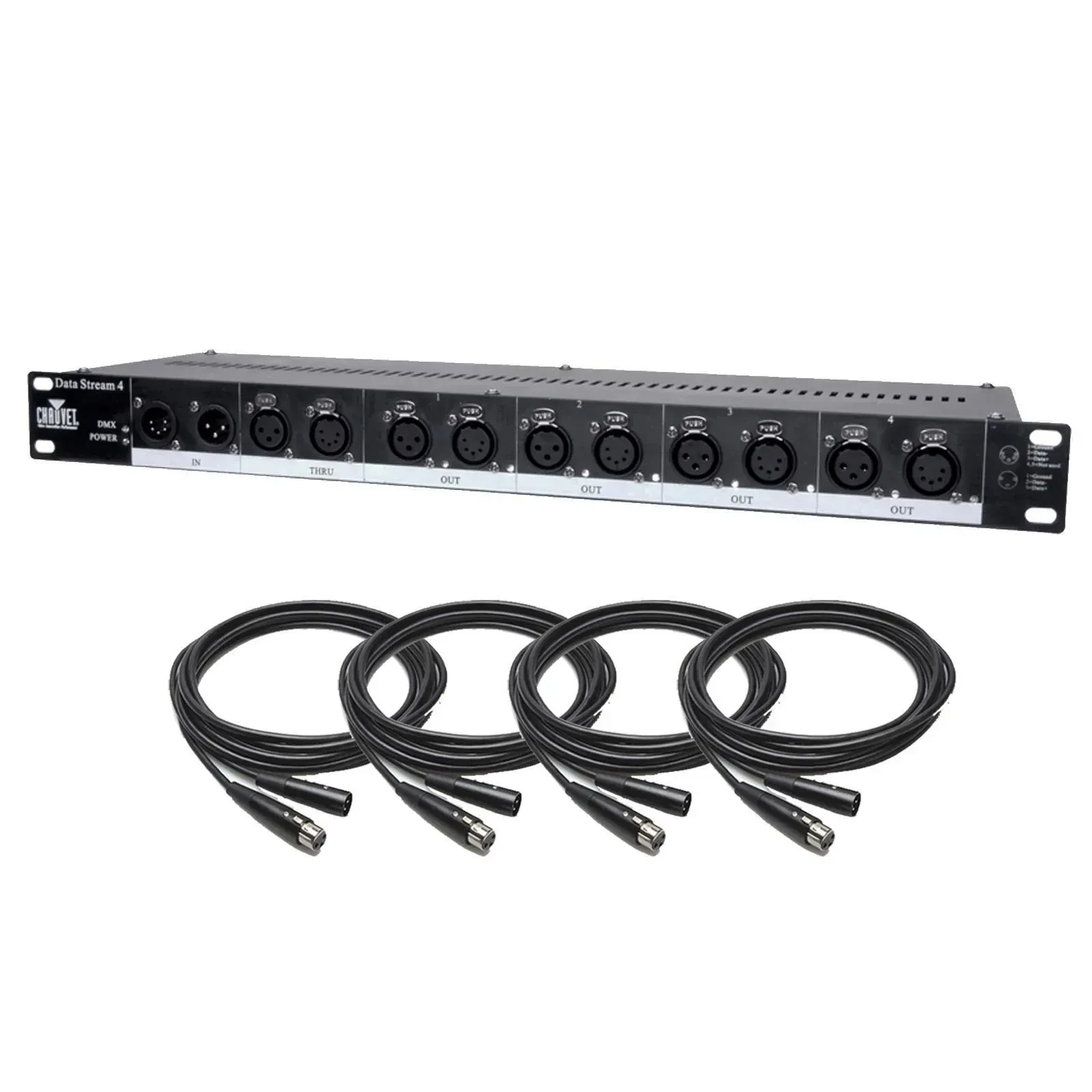 DMX-сплиттер Chauvet DJ Data Stream 4 с кабелем