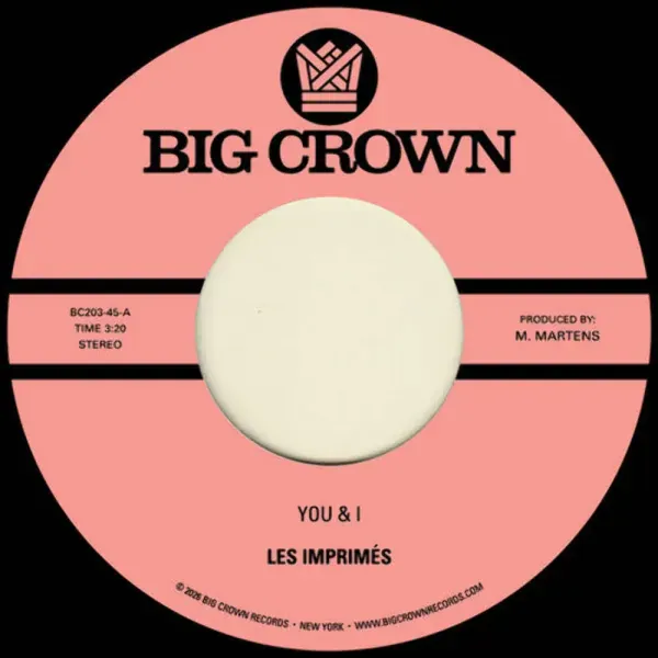 Les Imprimes — You & I B/W Miss The Days