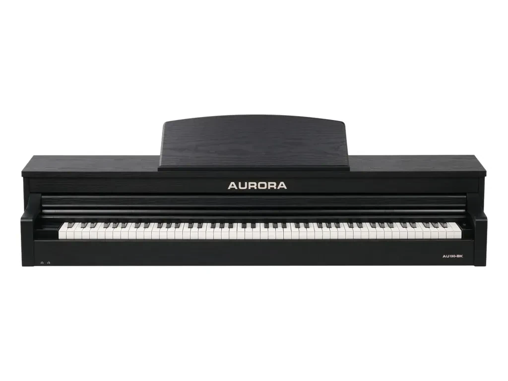 Цифровое пианино Aurora AU130-BK черное, со стойкой