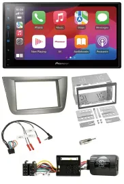 Pioneer DAB USB Lenkrad Bluetooth 2DIN Autoradio für Seat Toledo Altea silber
