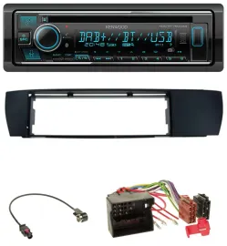 Kenwood MP3 Bluetooth DAB USB CD Autoradio für BMW X3 (E83 2004-2010) seitlich