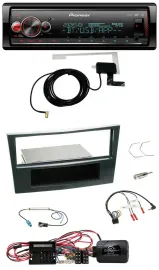 Pioneer Bluetooth DAB USB Lenkrad Autoradio für Opel Corsa D Schwarz 09-14