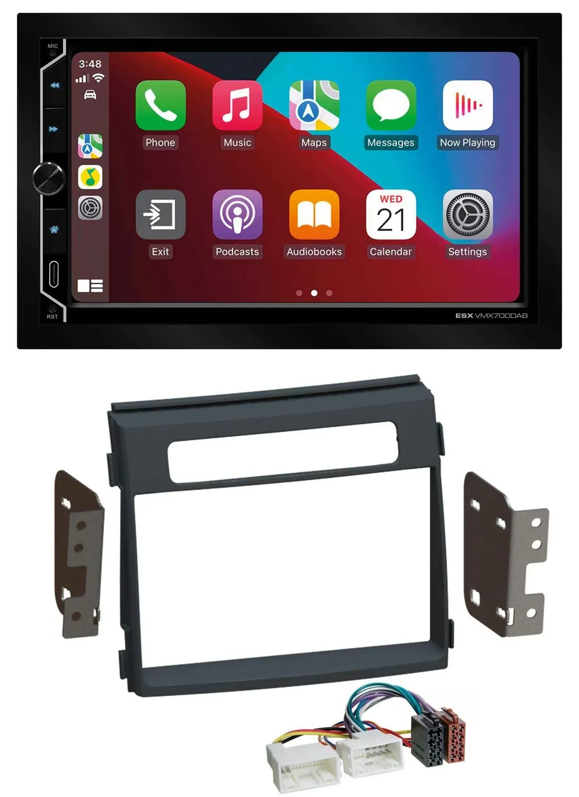 ESX 2DIN DAB USB MP3 Bluetooth Autoradio für Kia Soul AM Facelift 11-14