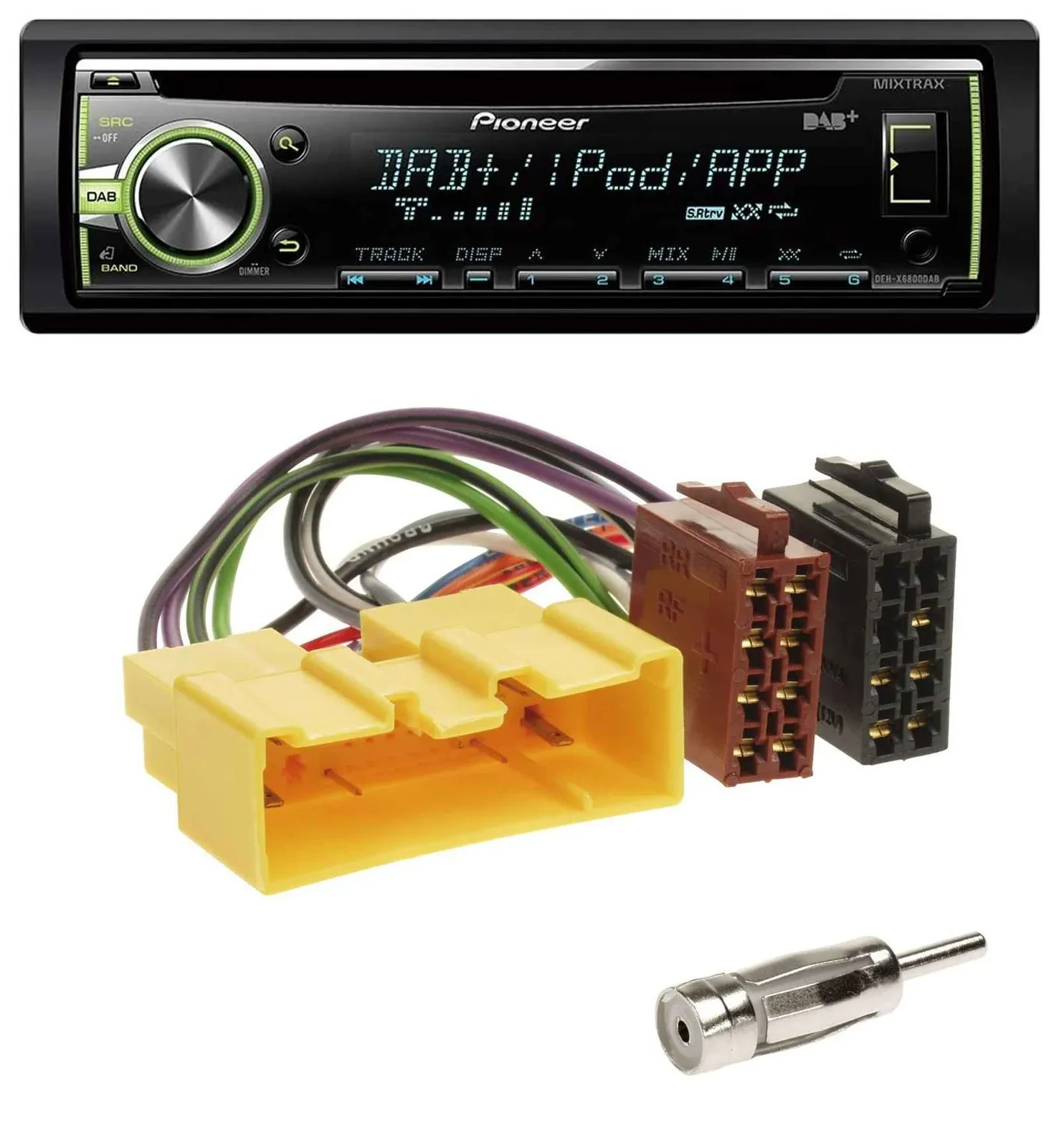 Pioneer DAB USB MP3 AUX CD Autoradio für Mazda MX-5 (2000-2005)