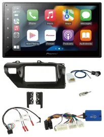 Автомагнитола для Toyota Hilux 2015–2020 Pioneer 2-DIN, DAB, Bluetooth, USB, управление с руля