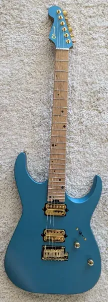 Charvel Angel Vivaldi Pro-Mod DK24-6 Nova, Caramelized Neck, Aqua Firemist