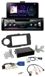 Автомагнитола для Toyota Yaris (с 2014) Pioneer USB, Bluetooth, DAB, черный