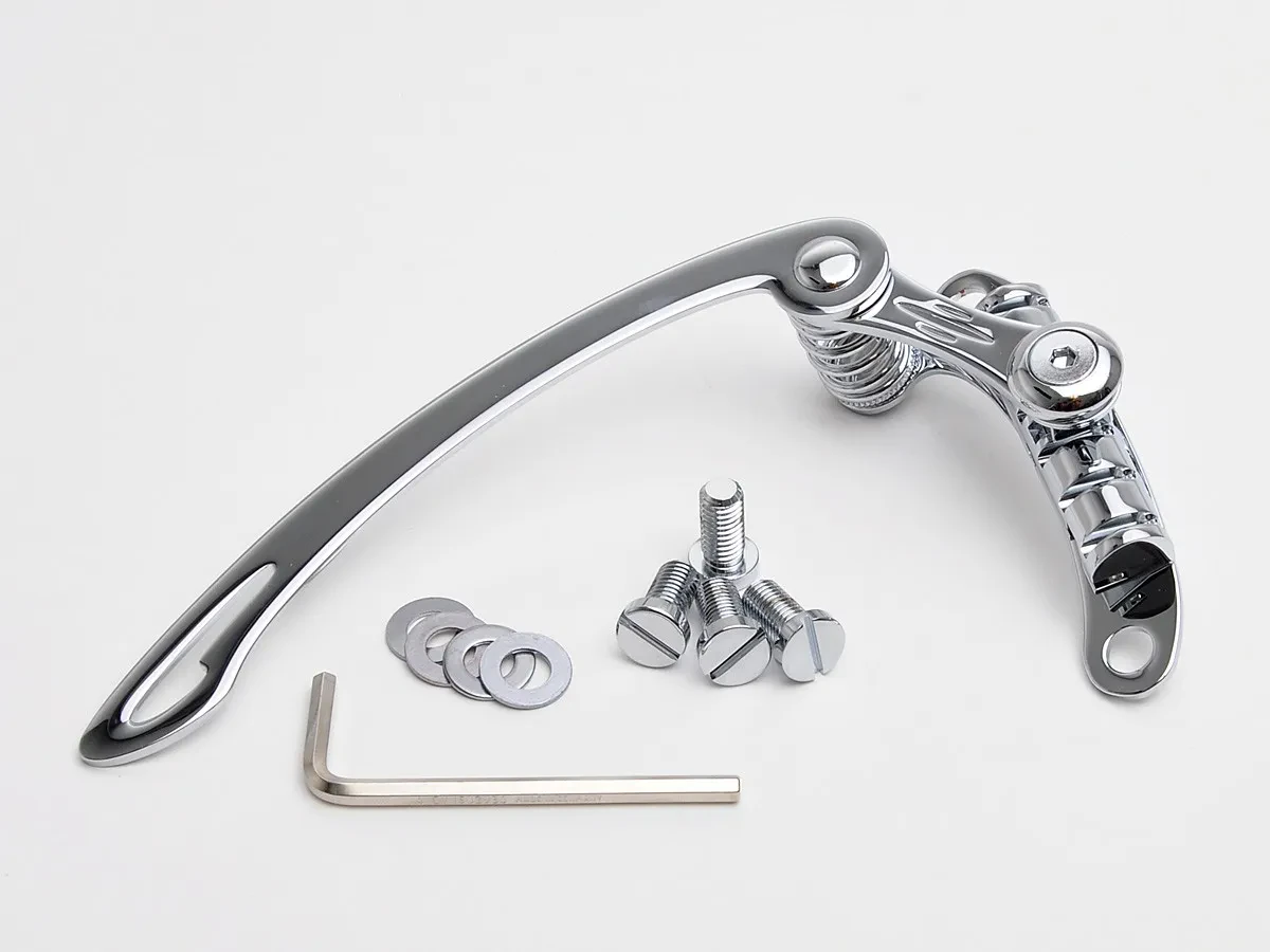 Goldo TLT2 Tailpiece Tremolo w/ Metric and SAE studs: M8 and 5/16-24 - CHROME