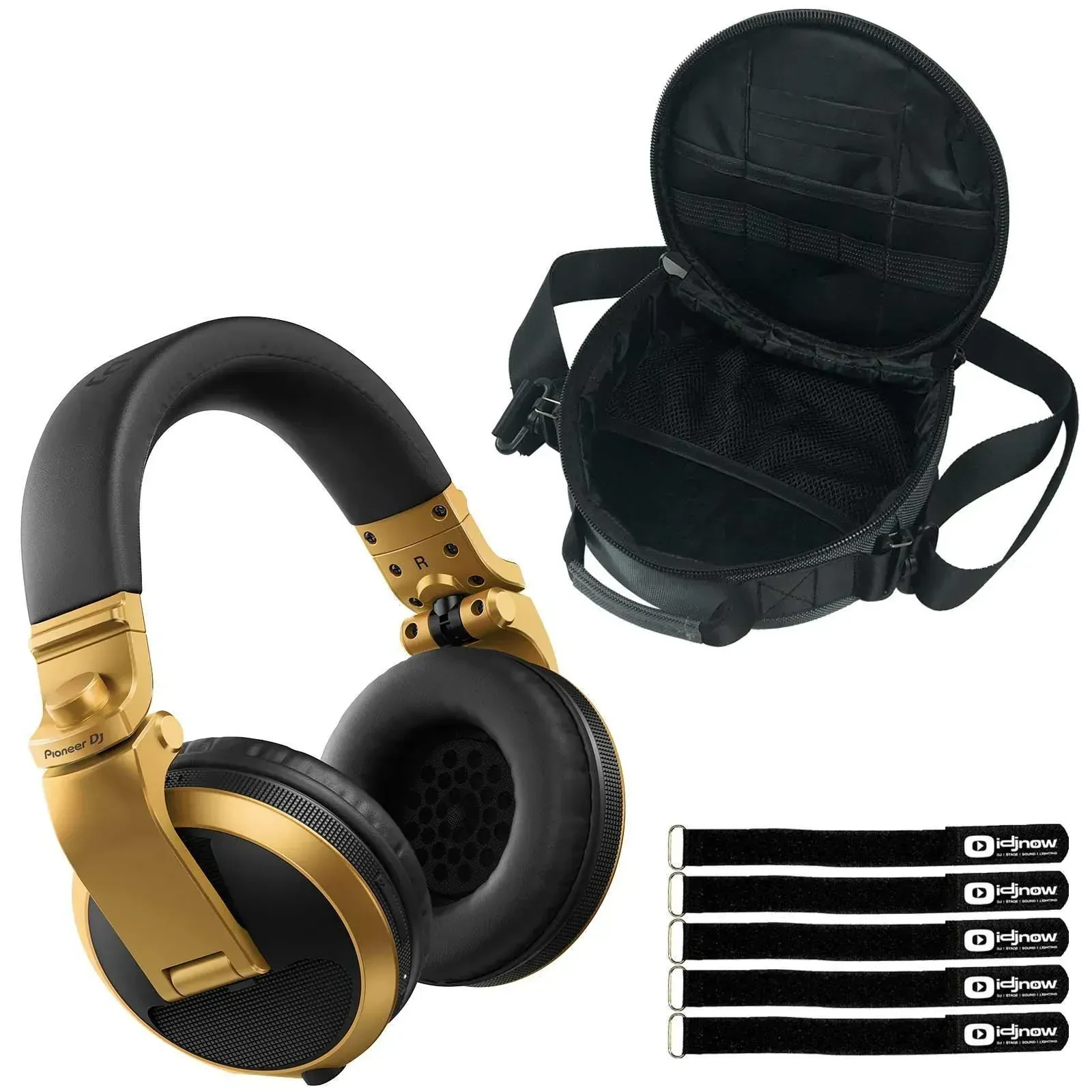 Наушники беспроводные Pioneer HDJ-X5BT Black Gold с аксессуарами