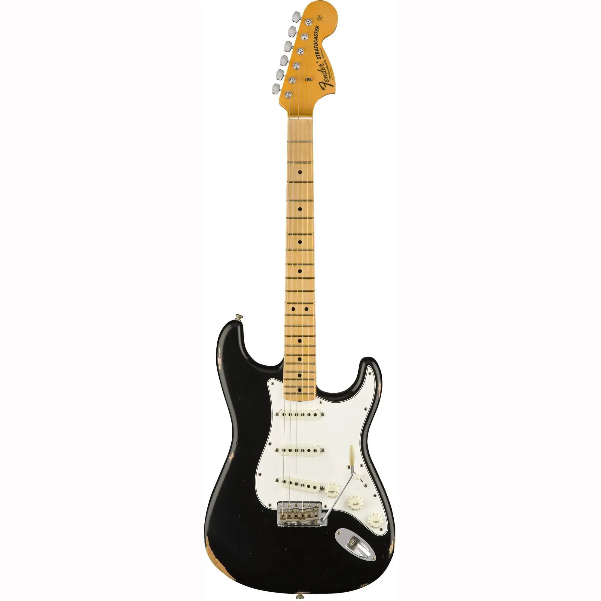 Электрогитара Fender Custom Shop Time Machine 1968 Stratocaster Relic Aged  Black | SKIFMUSIC