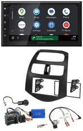 Kenwood DAB Bluetooth USB Lenkrad 2DIN Autoradio für Chevrolet Spark 2013-2015