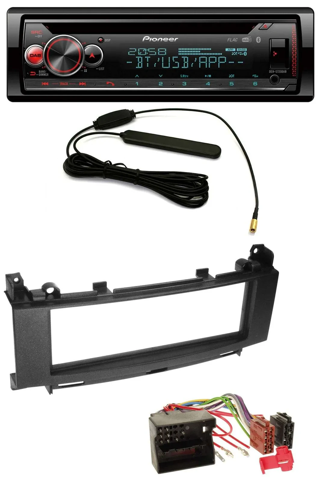 Pioneer USB DAB MP3 Bluetooth CD Autoradio für Mercedes A-Klasse W169 B-Klasse W