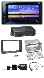 Pioneer 2DIN TMC DAB Lenkrad USB Bluetooth Navigation für Fiat Idea 2006-2012 gr