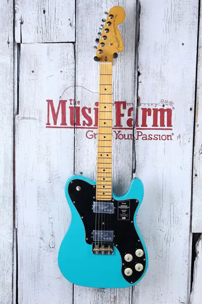 Электрогитара Fender American Professional II Telecaster Deluxe HH Miami Blue w/case USA 2020s