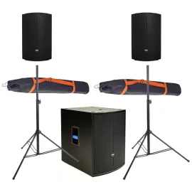 Audio Discovery 12+18 Club 3 Set, Aktive Lautsprecher, 400W RMS, 1600W Peak, 12"