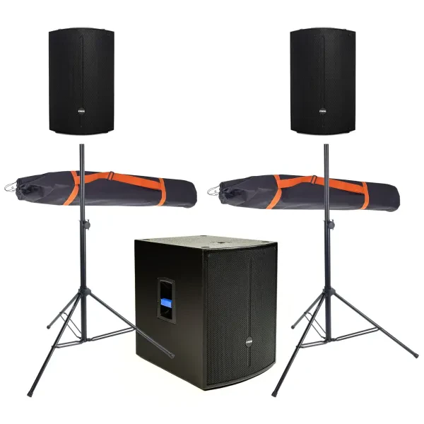 Audio Discovery 12+18 Club 3 Set, Aktive Lautsprecher, 400W RMS, 1600W Peak, 12"