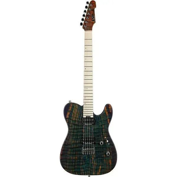 Электрогитара ESP USA TE-II HT Transparent Teal