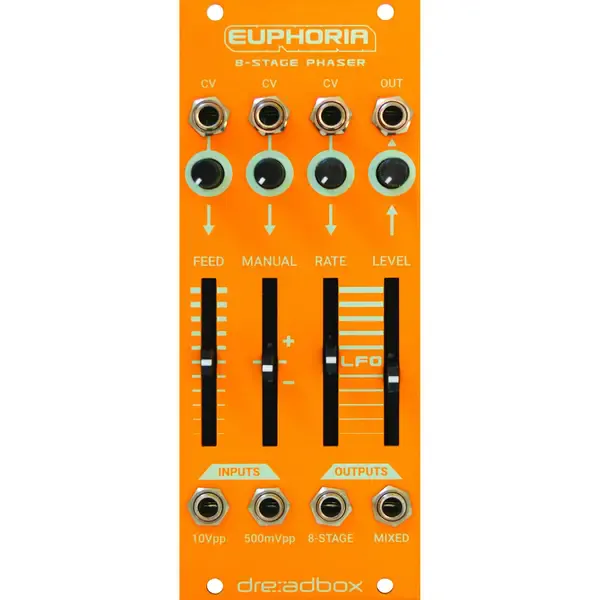 Модульный студийный синтезатор Dreadbox Euphoria 10 hp 8-Stage Phaser Eurorack Module