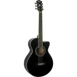 Электроакустическая гитара Washburn EA12B-A Festival Mini-Jumbo Black