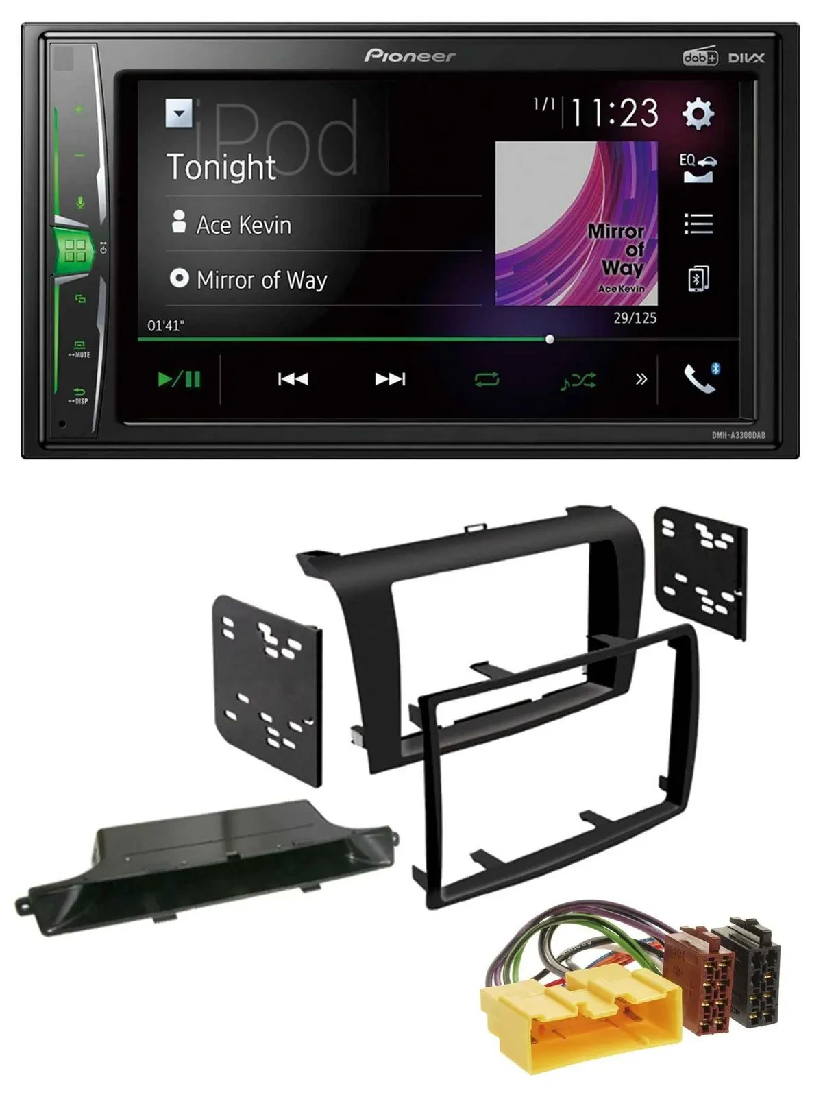 Pioneer 2DIN MP3 DAB USB Bluetooth Autoradio für Mazda 3 (2003-2009)