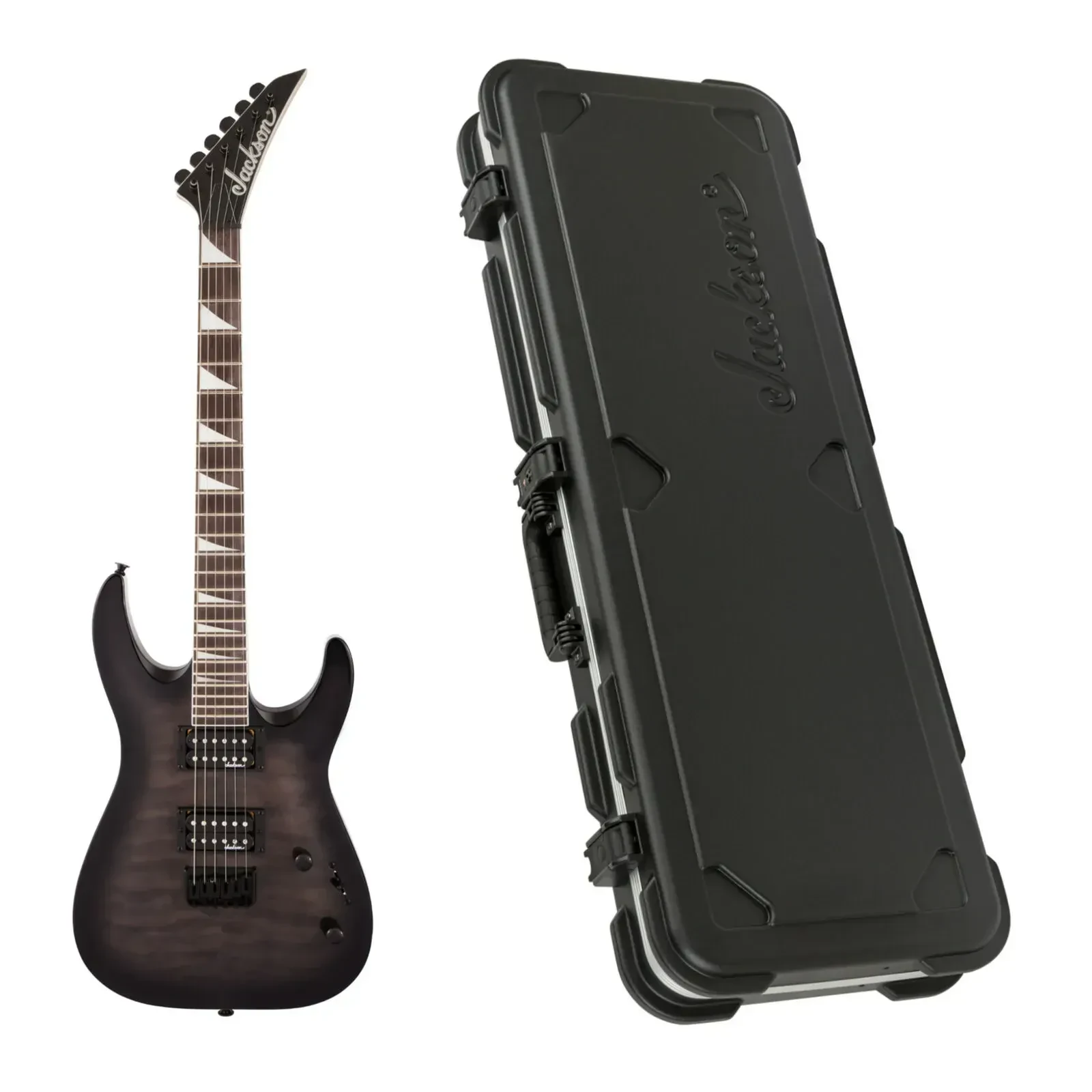 Электрогитара Jackson JS Series Dinky Arch Top черный бёрст с формованным кейсом