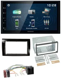 Автомагнитола Kenwood 2-DIN Bluetooth MP3 USB DAB для Fiat Bravo (с 2007)