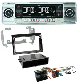 Dietz Bluetooth MP3 DAB USB Autoradio für Citroen Jumper 06-11 Quadlock piano sc